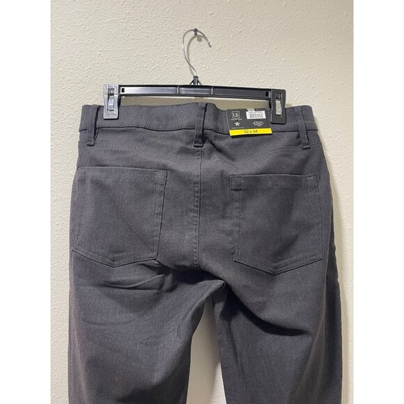 US Urban Star NWT Pants Stretch Relaxed Fit Straight Leg Dark Gray Size 32x34 - Picture 11 of 16